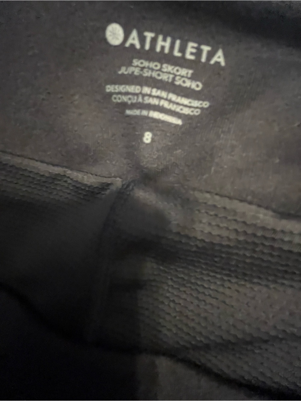 Athleta Soho Skort Black Minimalist Casual Golf/Sports Skirt - Picture 11 of 12